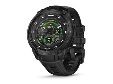 Garmin - Instinct Crossover AMOLED Tactical Edition Smart Watches - Black