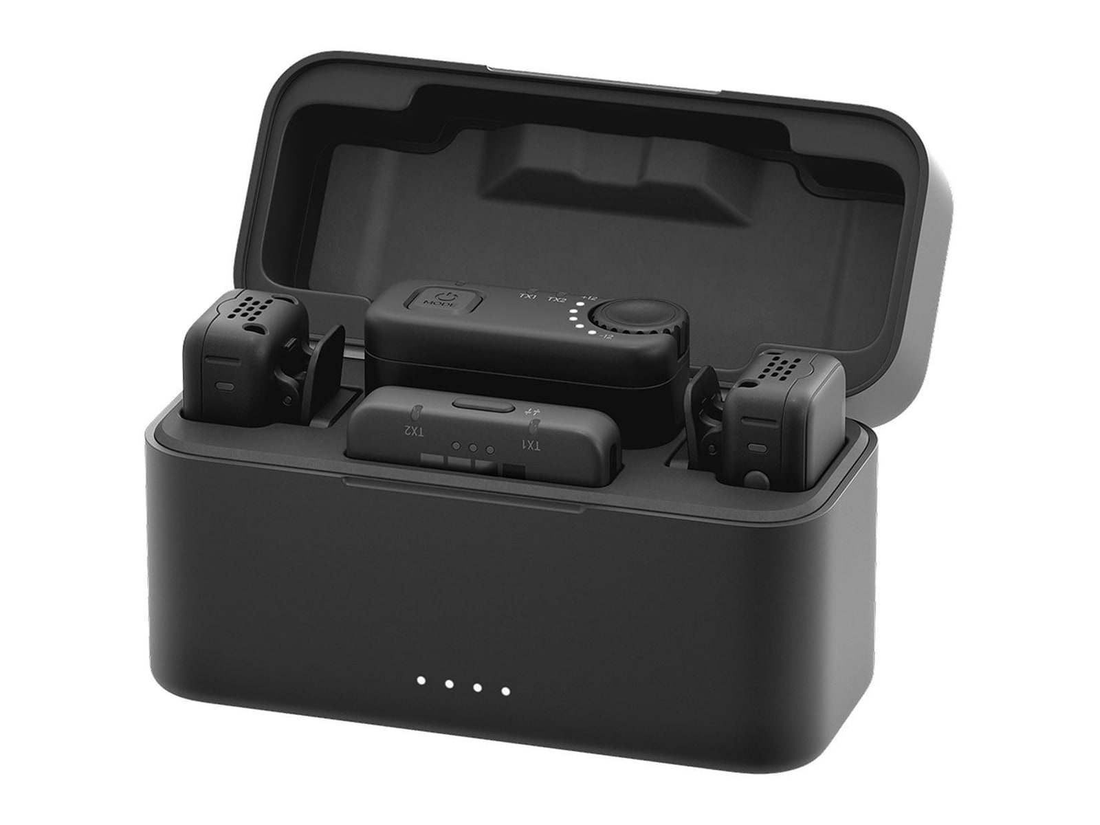 GoPro - Wireless Mic Complete Kit with 2 Transmitters and Charging Case Microphones - Black