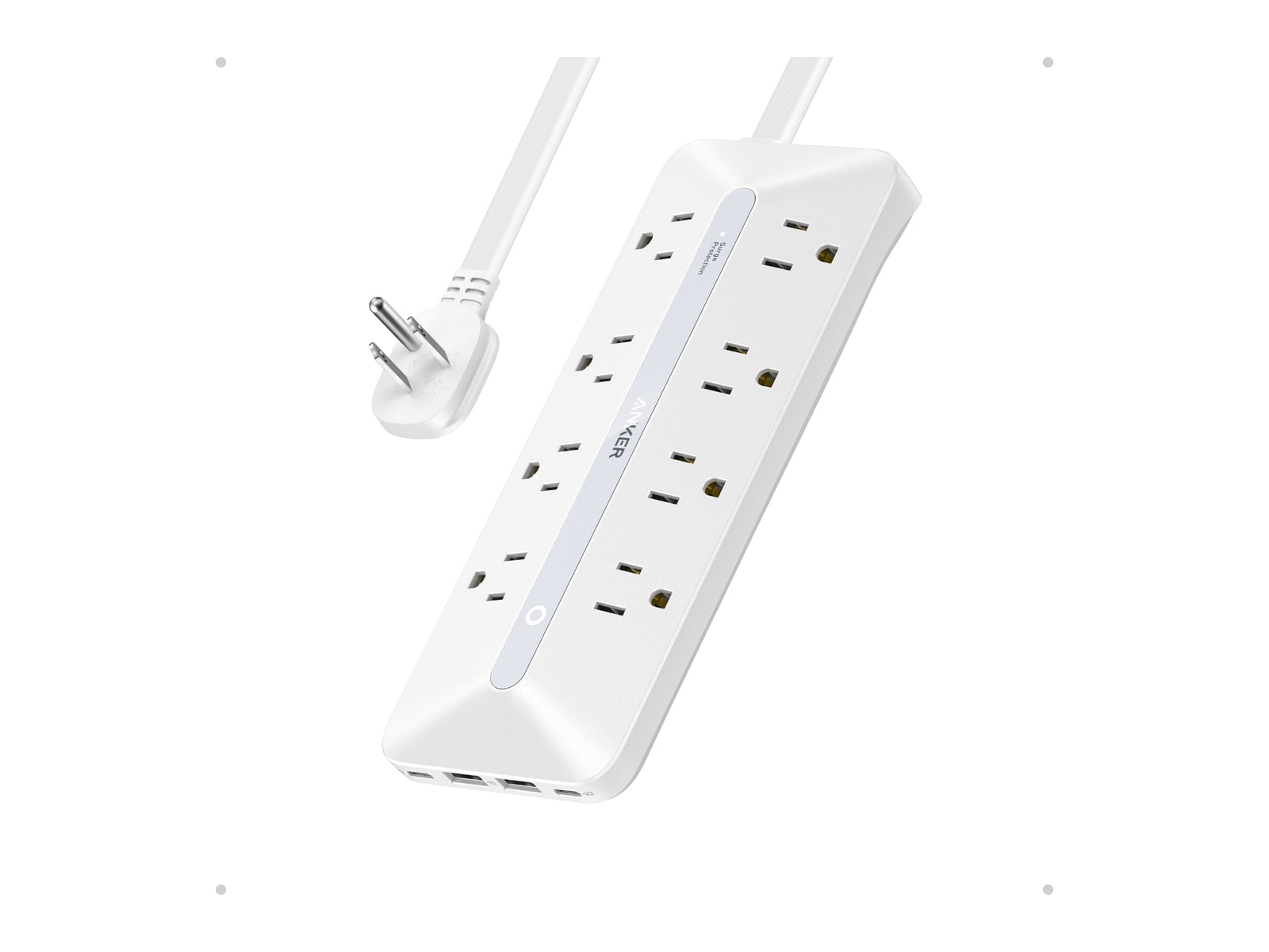 Anker - USB Power Strip (12-in-1, 35W) White Wall Chargers