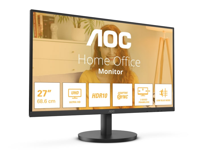AOC - 27" U27B3M 4K UHD 60Hz 4K/5K Monitors (EU)