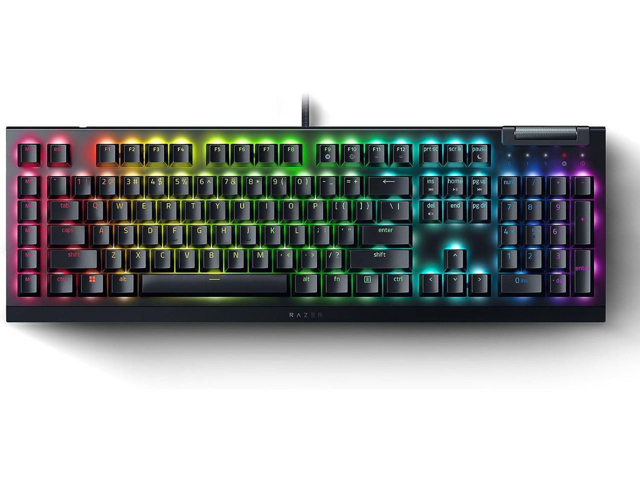 Razer - BlackWidow V4 X Yellow Switch Mechanical Keyboards - Black