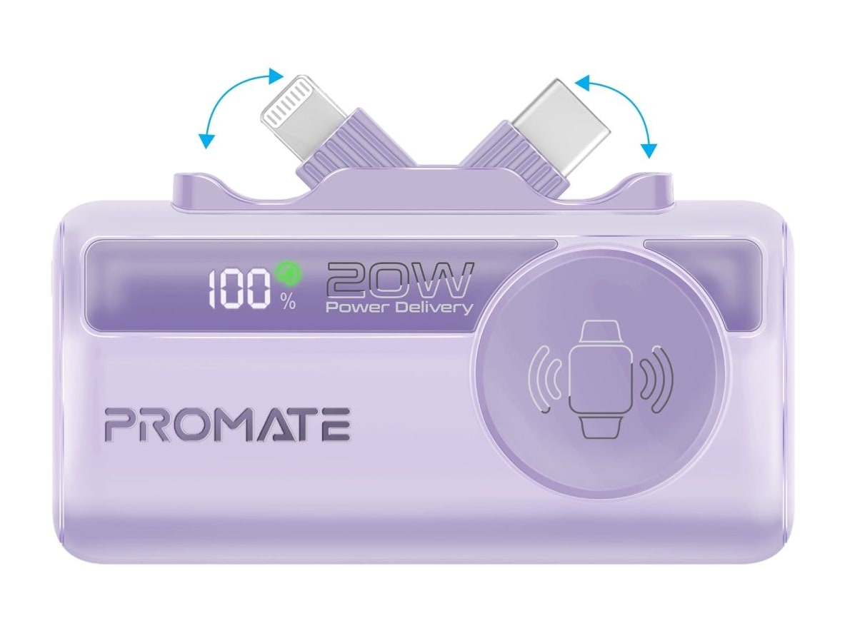 Promate - PowerUp-Trio Purple Power Banks