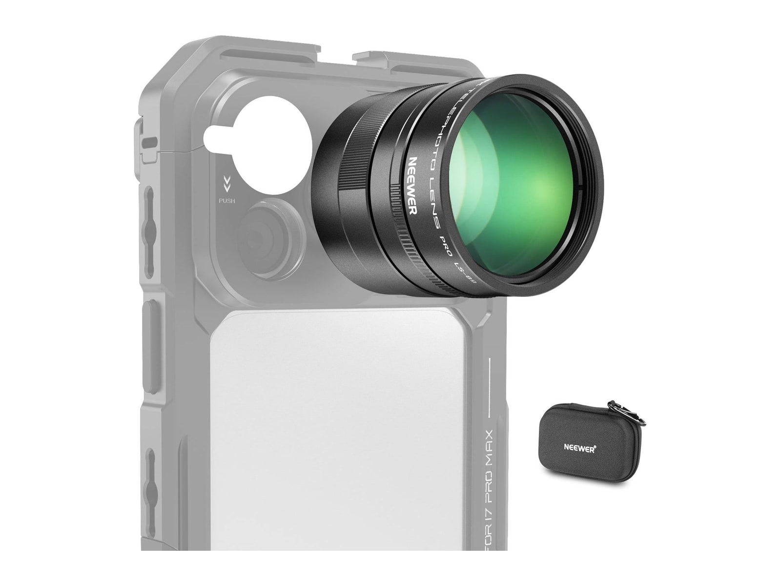 Neewer - LS-89 3X 360mm Teleconverter Converter for 5x Phone Telephoto Lens Camera Lenses