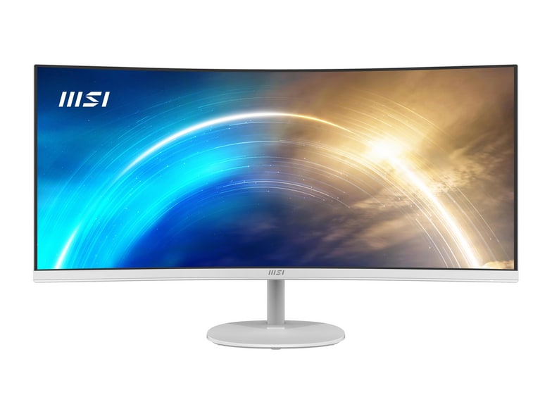 MSI - 34" PRO MP341CQWDE UWQHD 100Hz Ultrawide Monitors - White