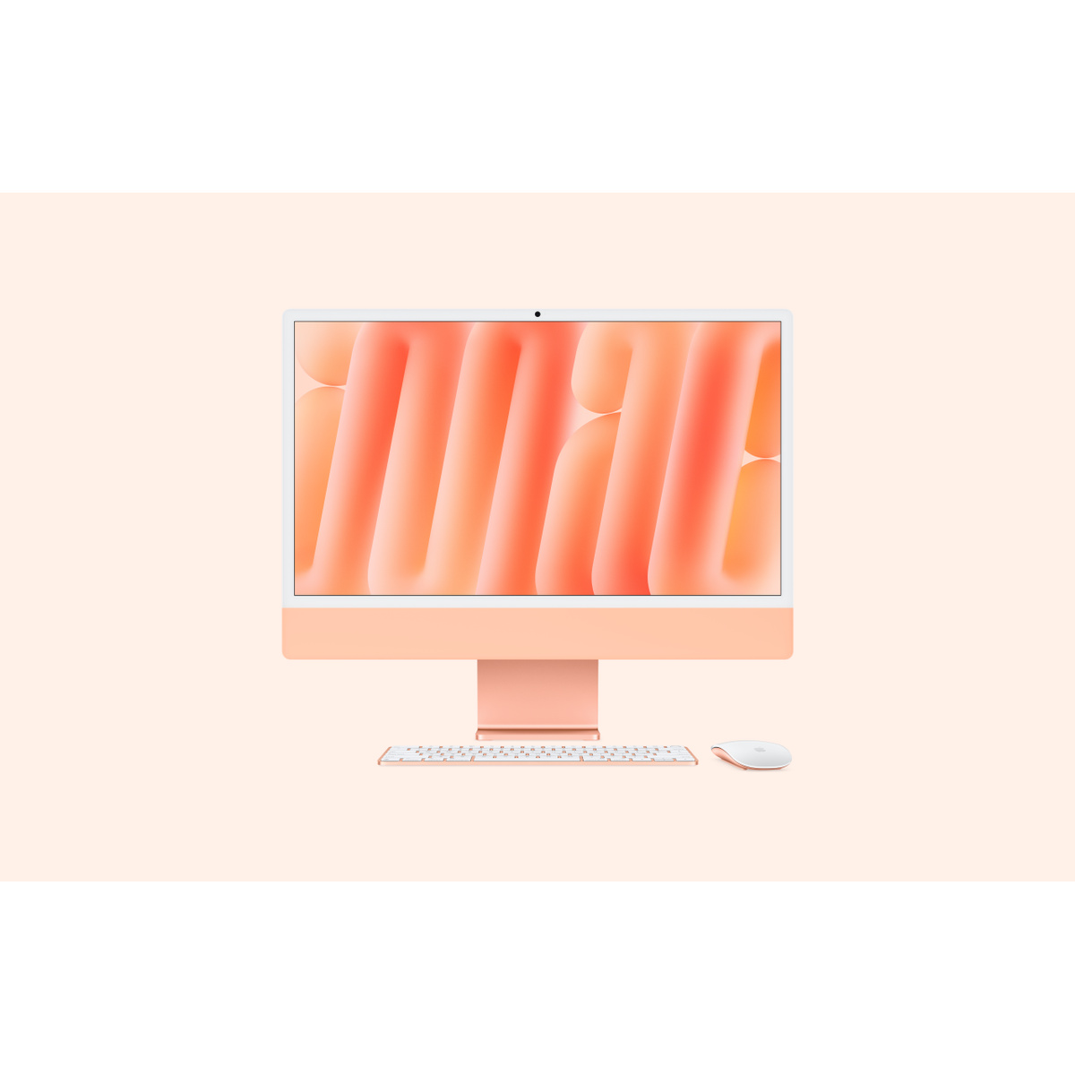 Apple - iMac 24" All-in-One Desktop - M4 chip - 10-core CPU - 10-core GPU - 16GB Memory - 256GB SSD - Standard glass - Orange