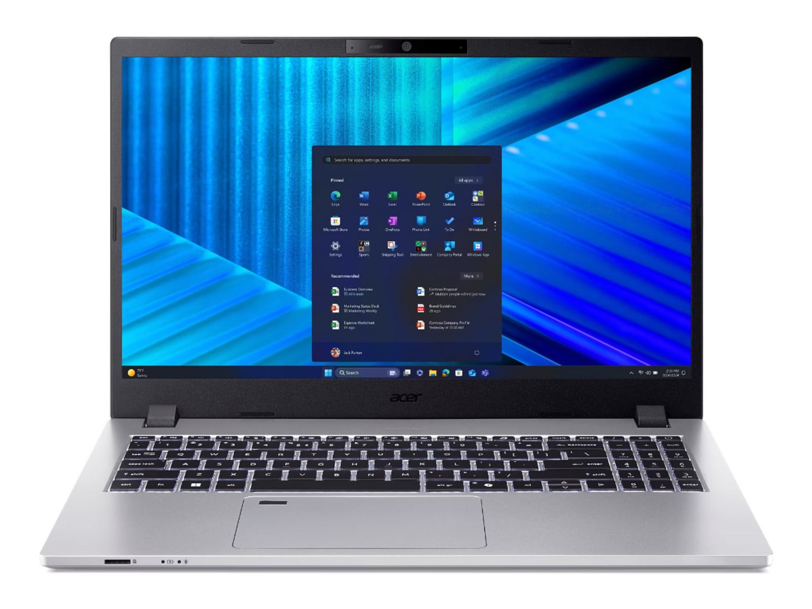Acer - TravelMate P2 TMP215-75-G2-TCO-79SY 15.6" - Intel Core Ultra 7 155H chip - 16GB Memory - 1TB SSD - Silver