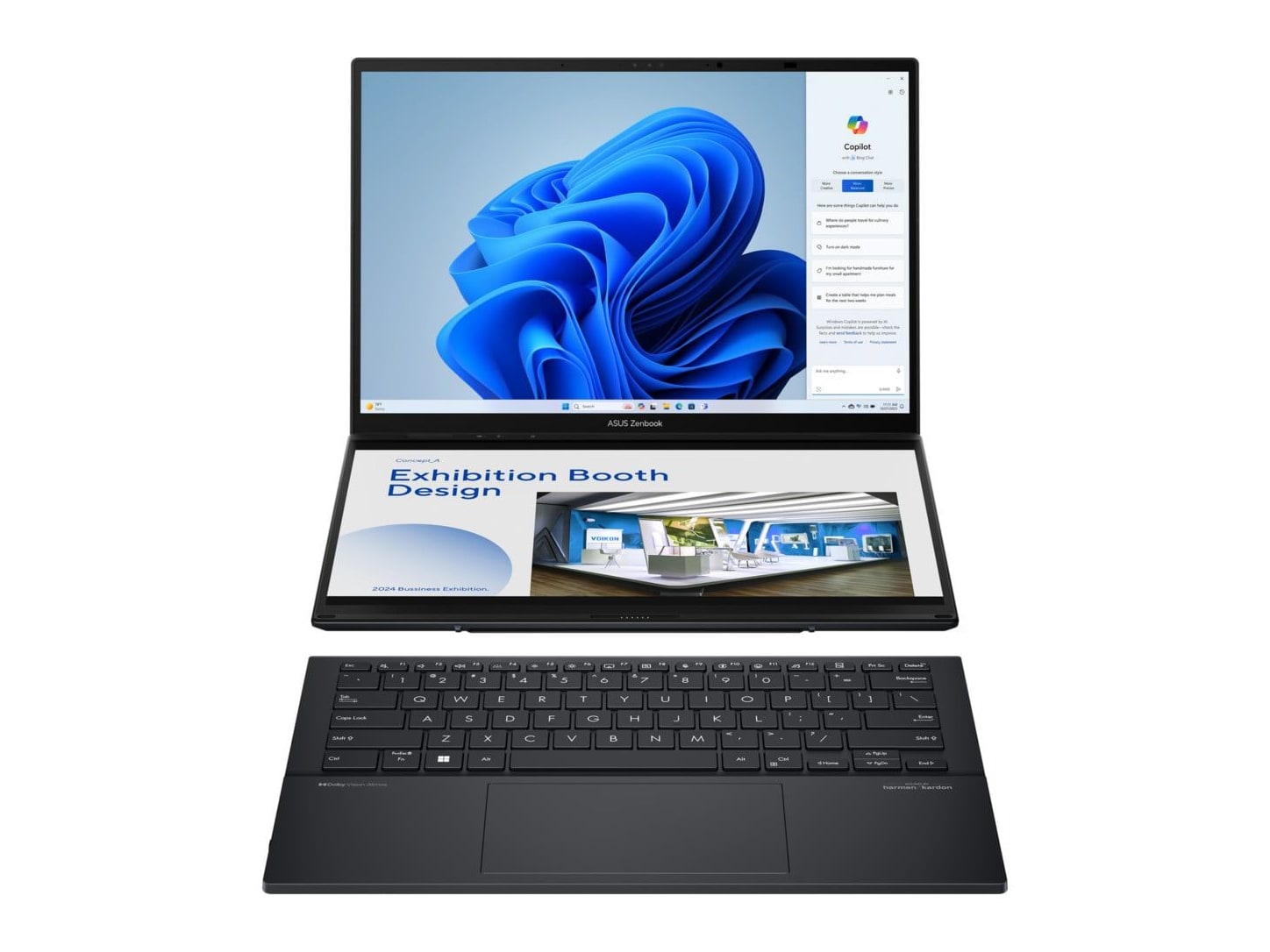 ASUS - Zenbook Duo UX8406CA-PZ068X 14" - Intel Core Ultra 9 285H chip - 32GB Memory - 2TB SSD