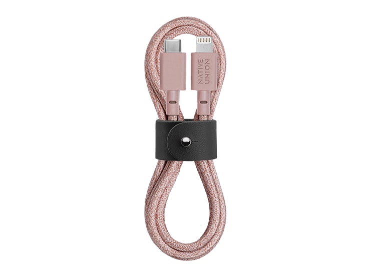 Native Union - Belt Cable USB-C to Lightning Rose Charging Cables