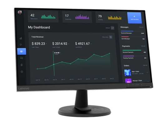 Lenovo - 23.8" C24-40 Full HD 75Hz Professional Monitors