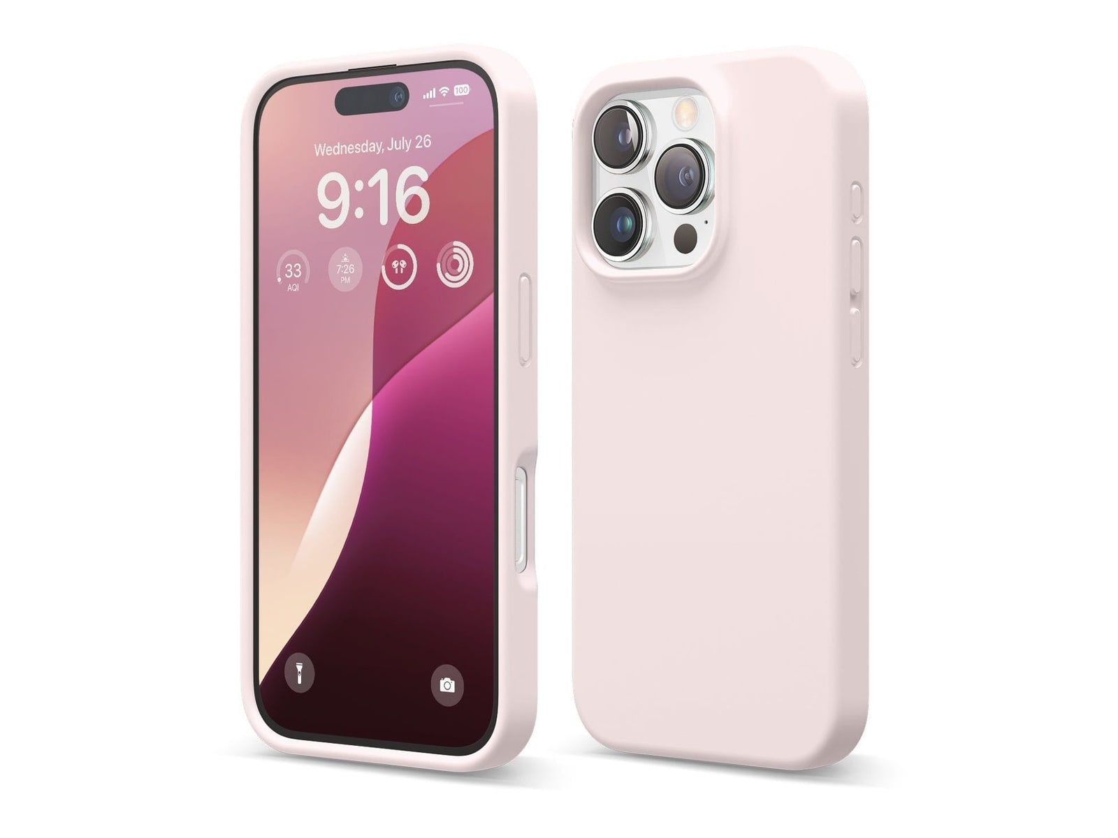 elago - Premium Silicone Case - iPhone 16 Pro - Lovely Pink