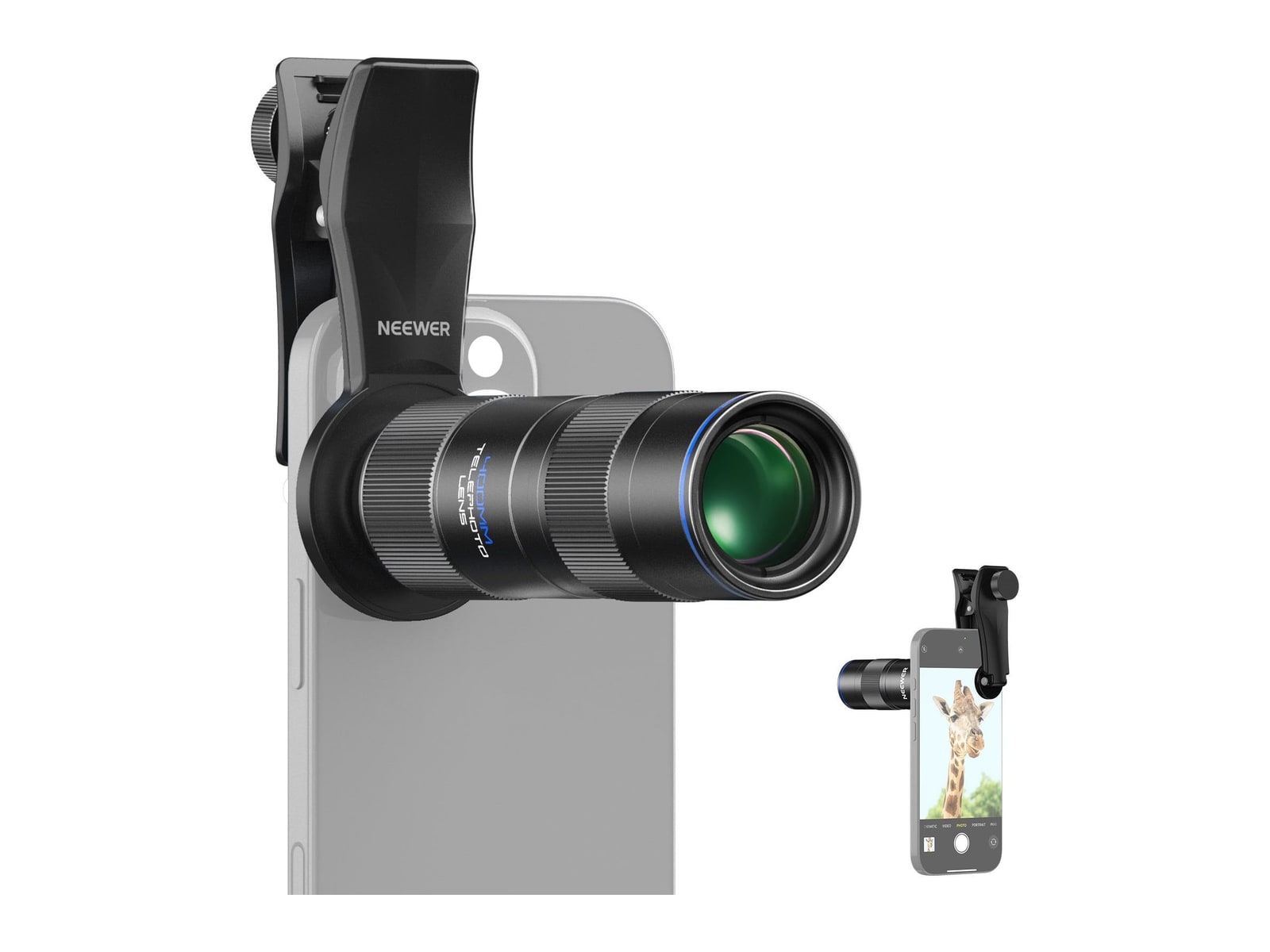 Neewer - LS-78 400mm Phone Telephoto Lens with 17mm Threaded Lens Clip Camera Accessories