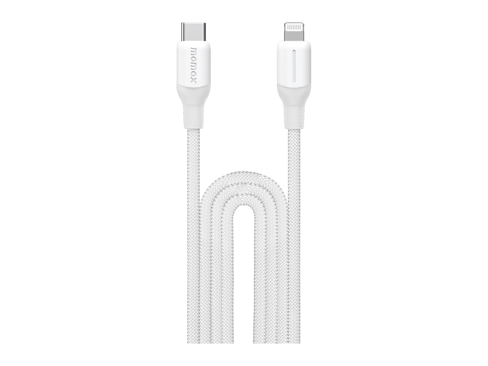 MOMAX - 1-Link Flow CL+ USB-C to Lightning Braided Cable 2m White USB Cables