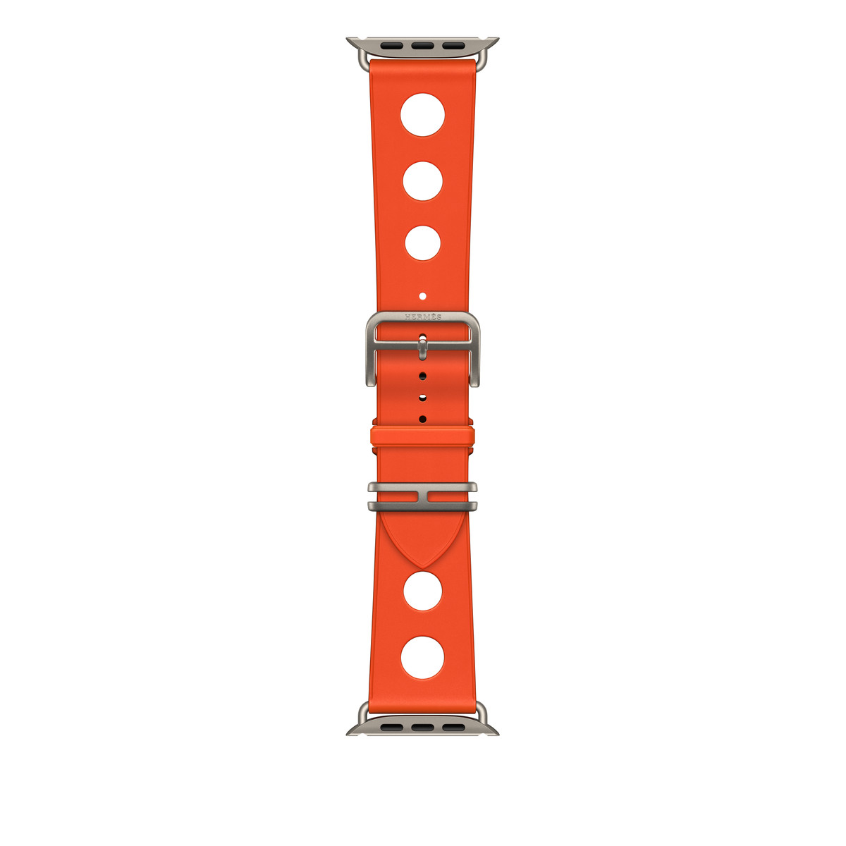 Apple - Apple Watch Hermès Scub’H Diving - 49mm - Orange Néon