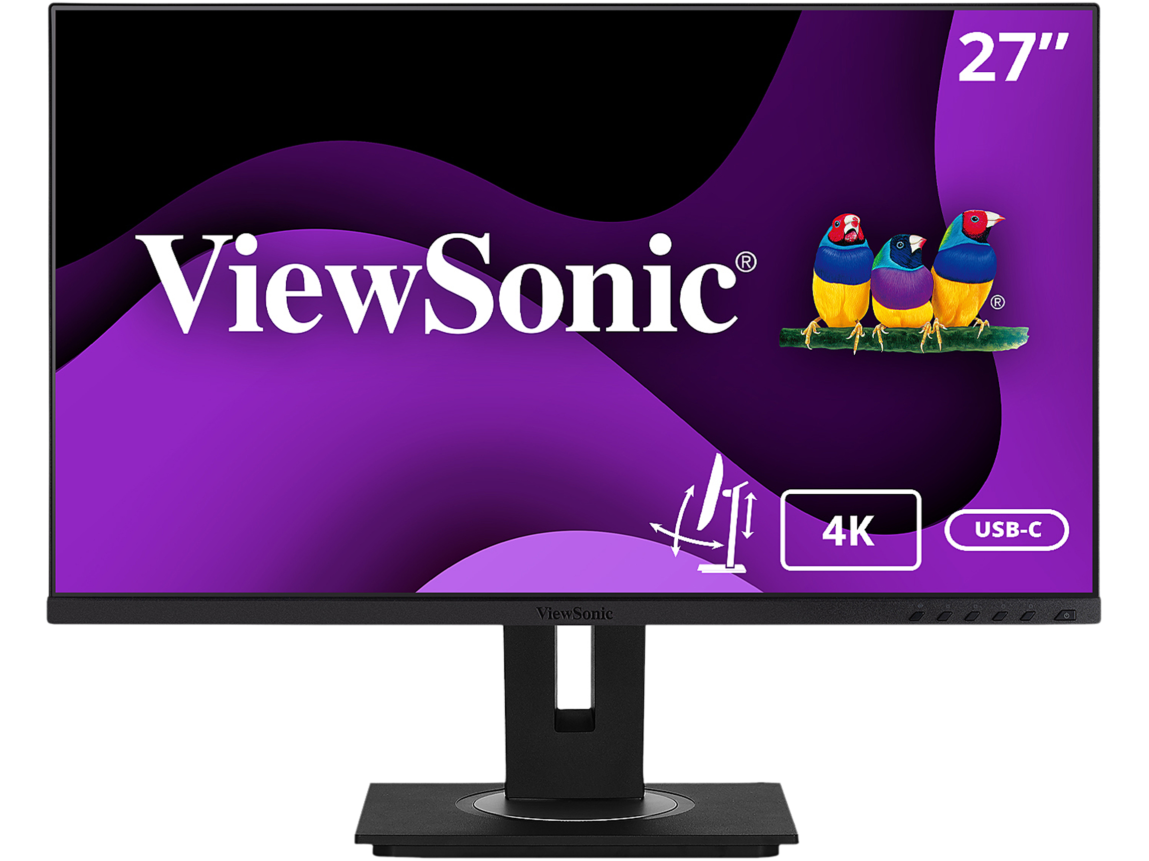 ViewSonic - 27" VG2756-4K 4K UHD 60Hz 4K/5K Monitors - Black