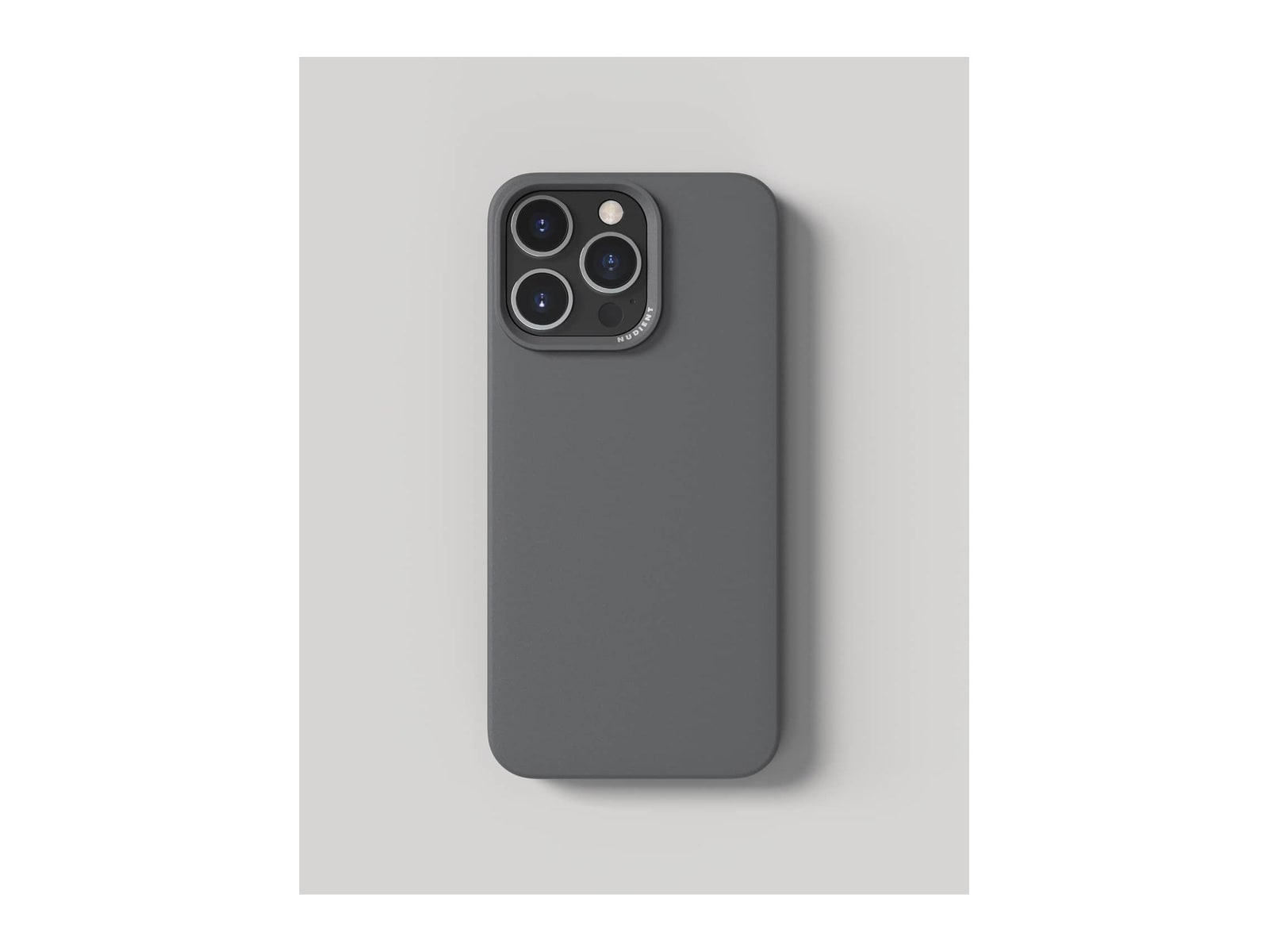 Nudient - Thin Case with MagSafe for iPhone 15 Pro Max - Ash Grey