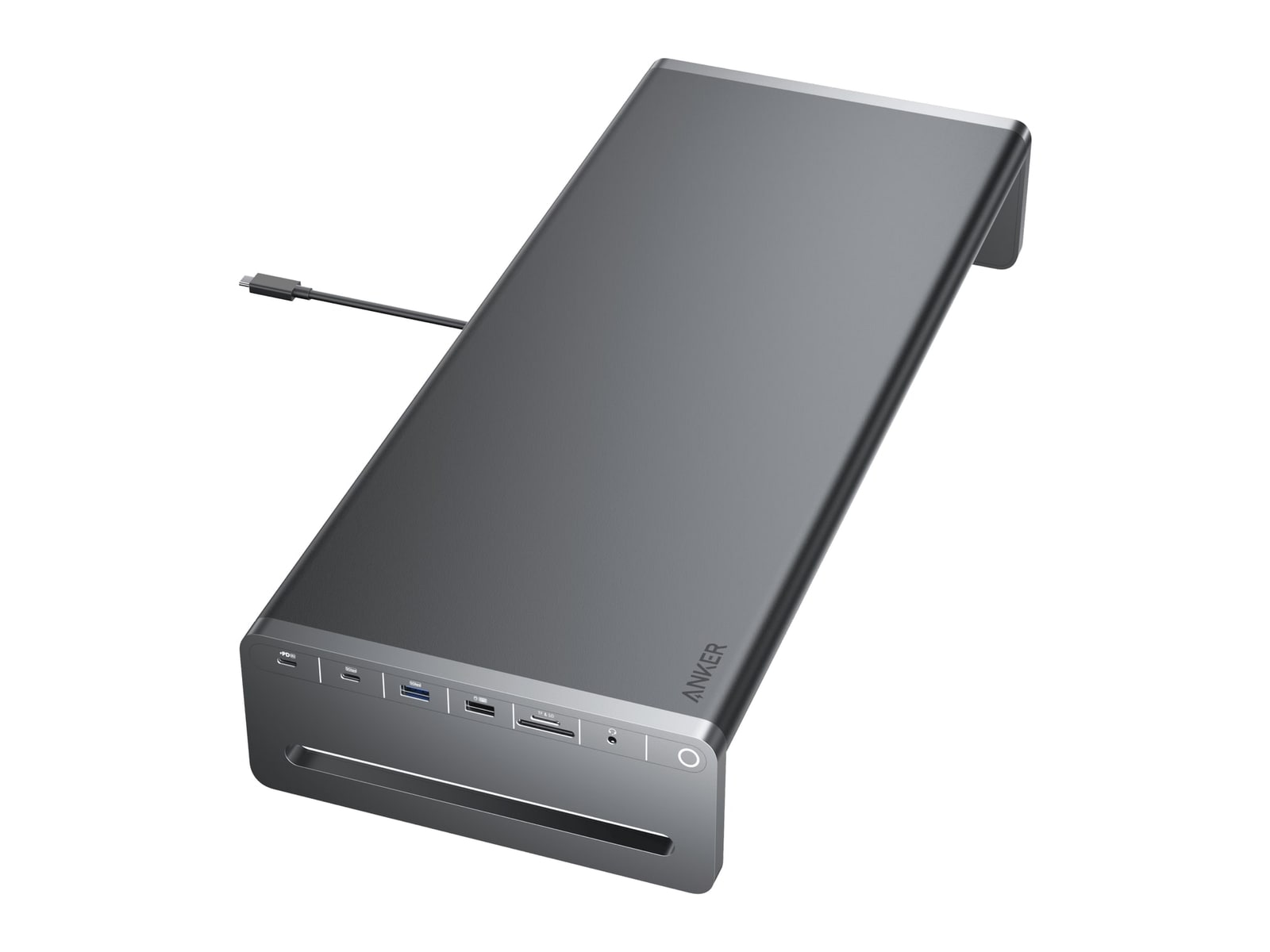Anker - USB-C Hub (10-in-1, Monitor Stand) USB Hubs
