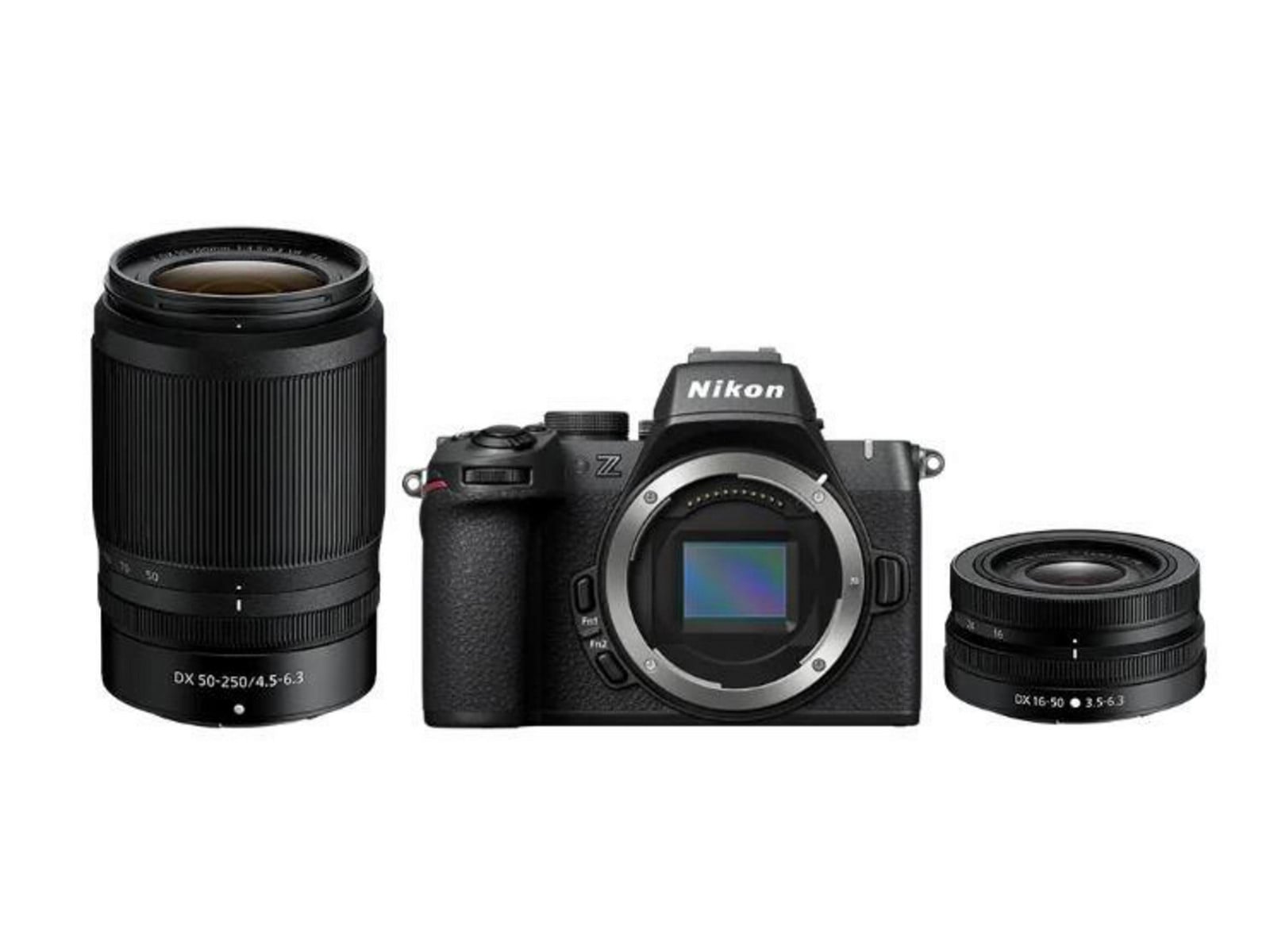 Nikon - Z50II 20.9MP Mirrorless Cameras with 16-50mm f/3.5-6.3 VR and 50-250mm f/4.5-6.3 VR Lenses - Black (EU)