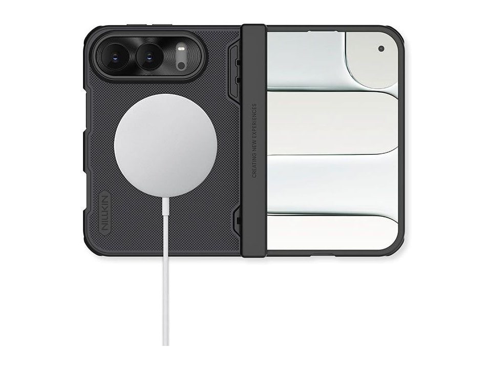 Nillkin - MagSafe Compatible Super Frosted Shield Fold Case - iPhone Duo - Matte Black