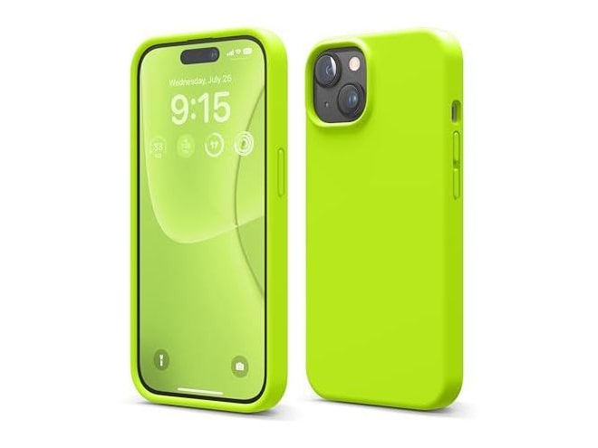 elago - Premium Silicone Case - iPhone 15 - Lime Green