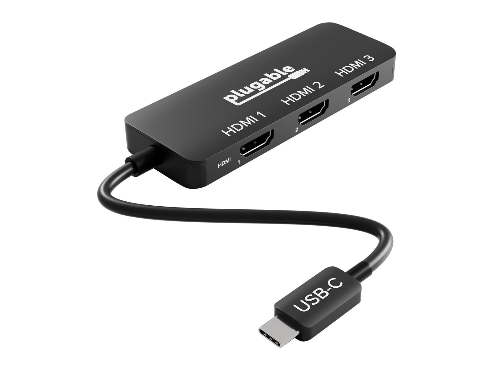 Plugable - USB-C to HDMI Adapter for Triple Monitors (Windows Only) Video Adapters