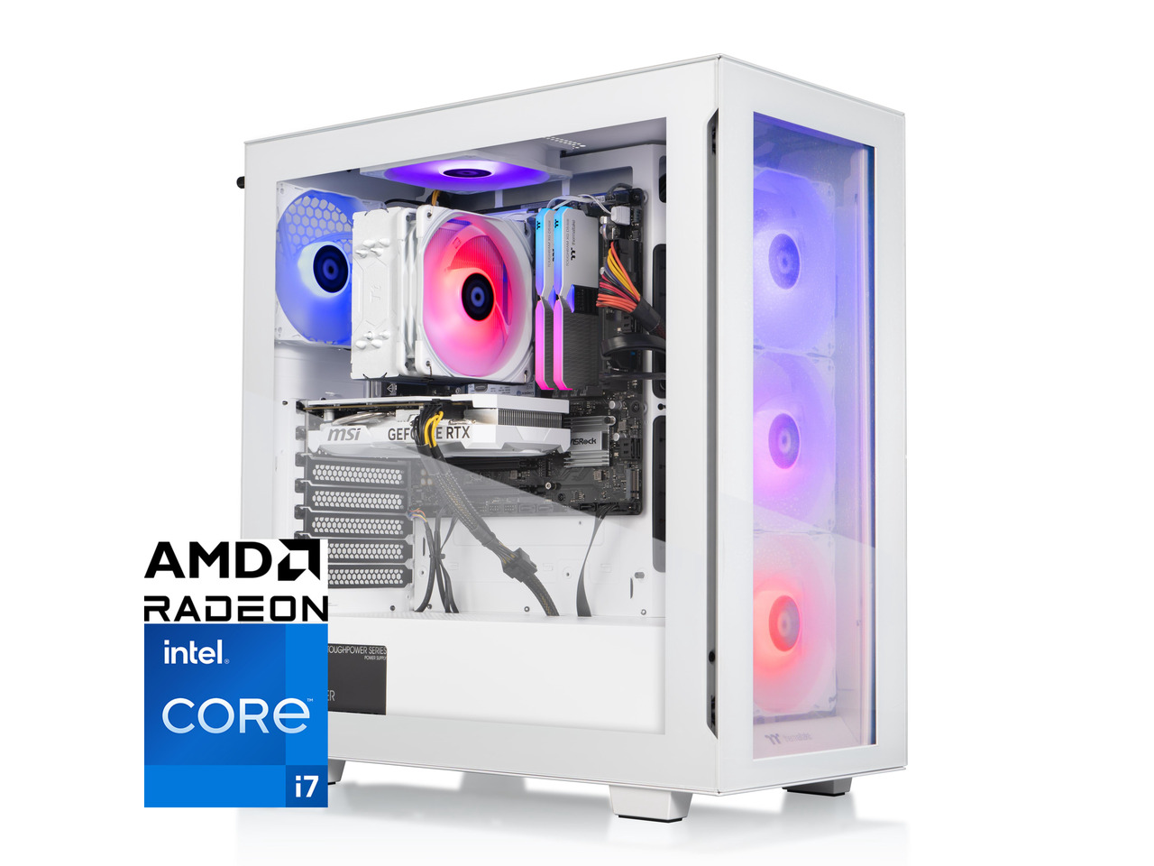 Thermaltake - View i1497XS-350 - Intel Core i7-14700F chip - 32GB Memory - 1TB SSD - White