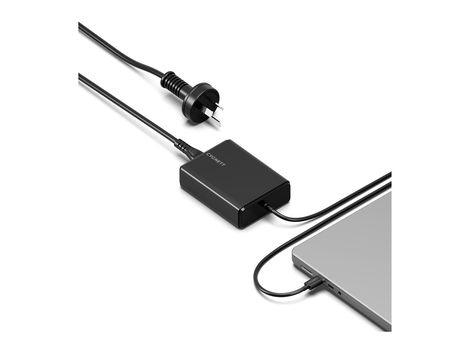 Cygnett - PowerMaxx 100W USB-C GaN Laptop Charger - Black Wall Chargers