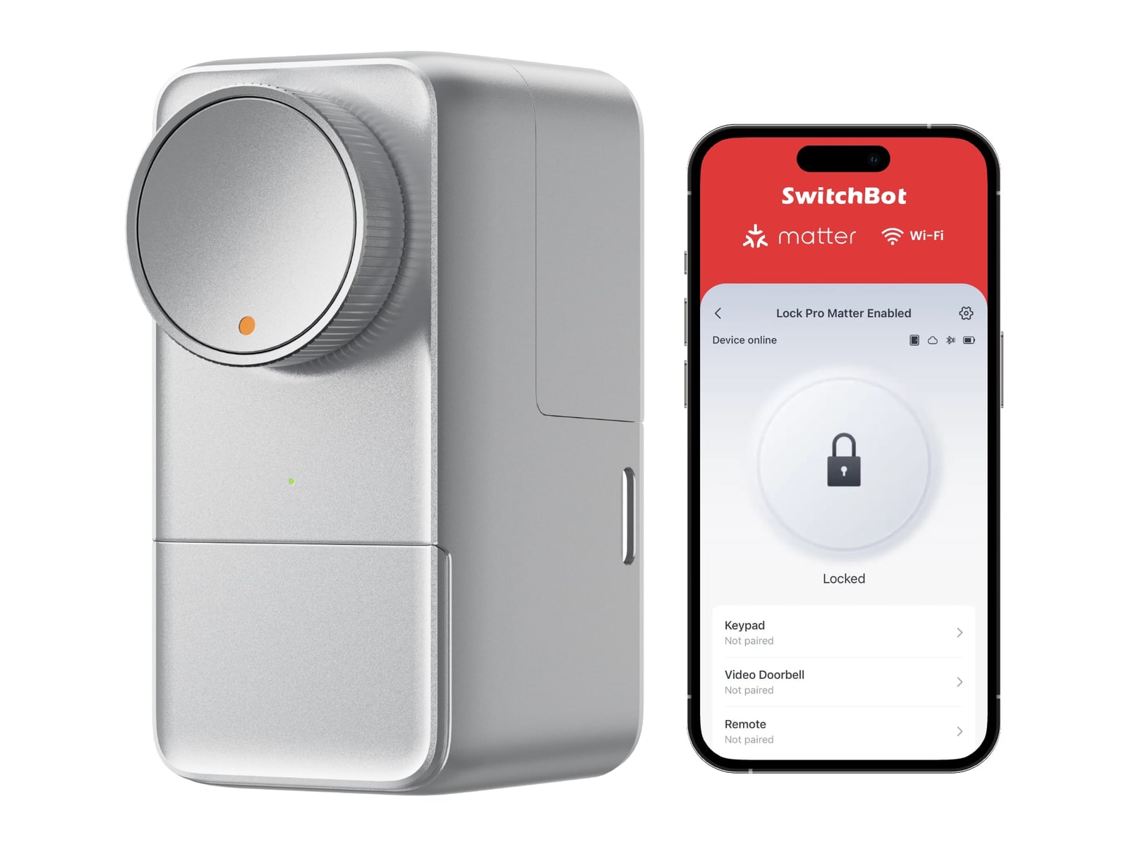 SwitchBot - Lock Pro Matter Enabled Smart Security - Silver