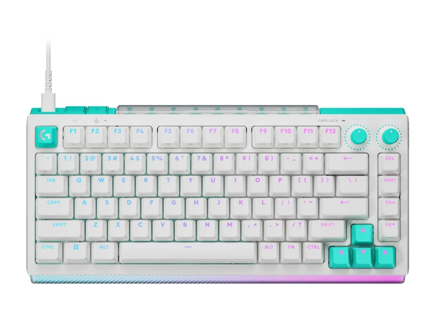 Logitech - G512 X 75 TKL Tactile Mechanical Keyboards - White