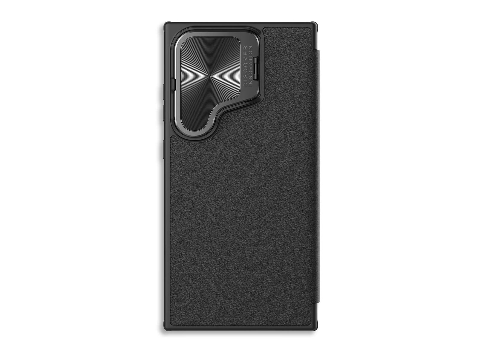Nillkin - Qin CamProp Leather Case - Galaxy S24 - Elegant Black
