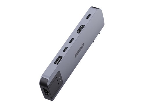 Sitecom - AC-2003 6-in-2 MacBook Air Multiport USB Hubs - Space Gray