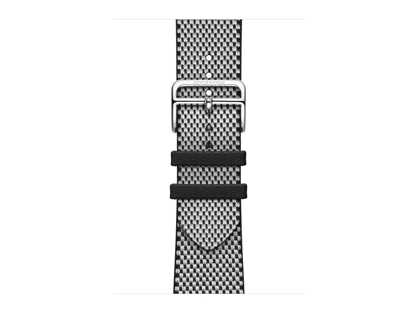 Apple - Apple Watch Hermès Toile H Single Tour - 46mm - Noir/Écru