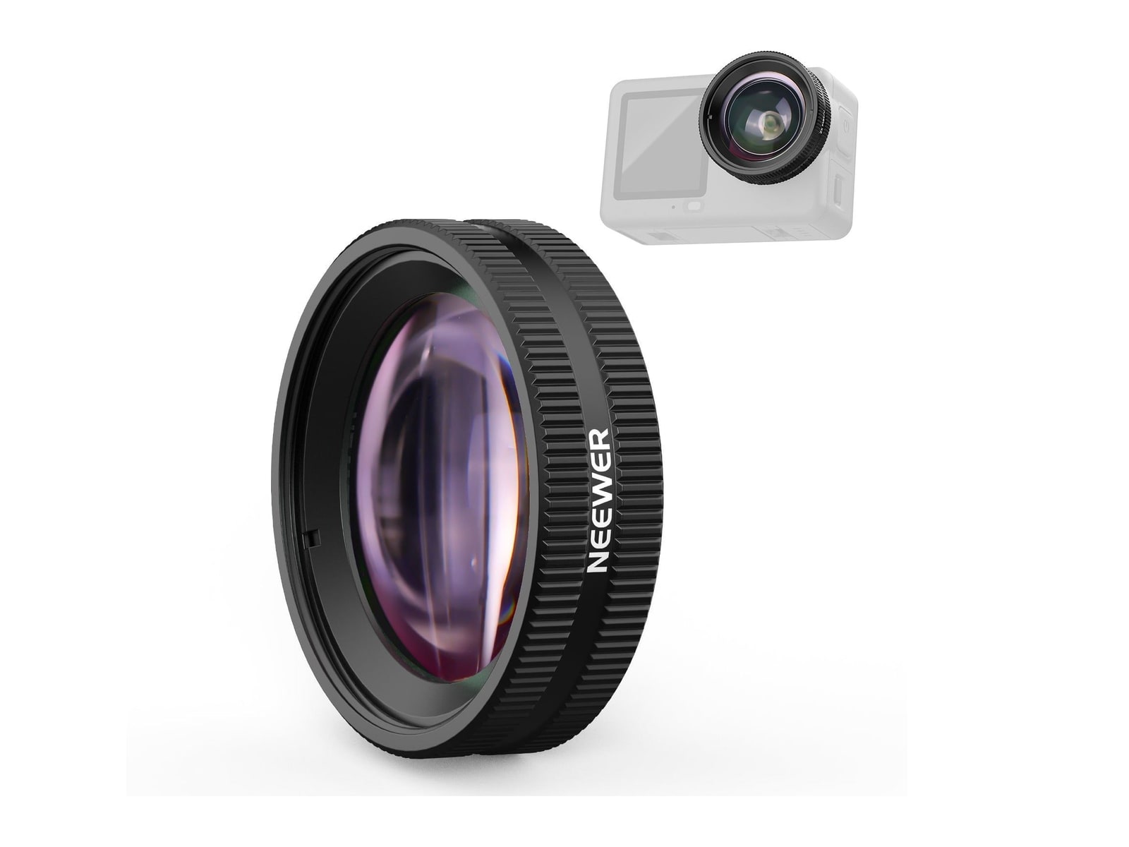 Neewer - LS010 2X Macro Lens Compatible with DJI Osmo Action 6 Camera Accessories