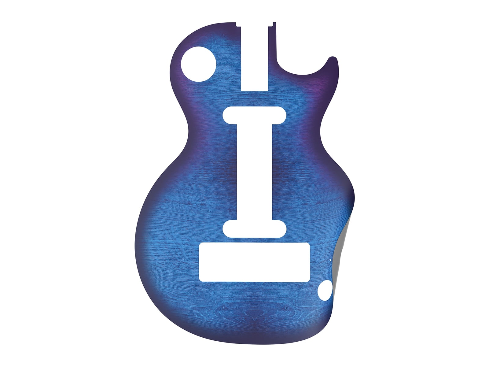 CRKD - Gibson Les Paul Faceplate Skin Blueberry Burst Matte