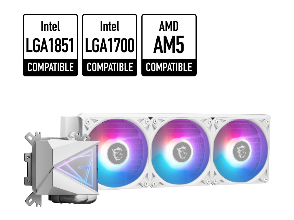 MSI - MAG CORELIQUID I360 WHITE Cooling Systems