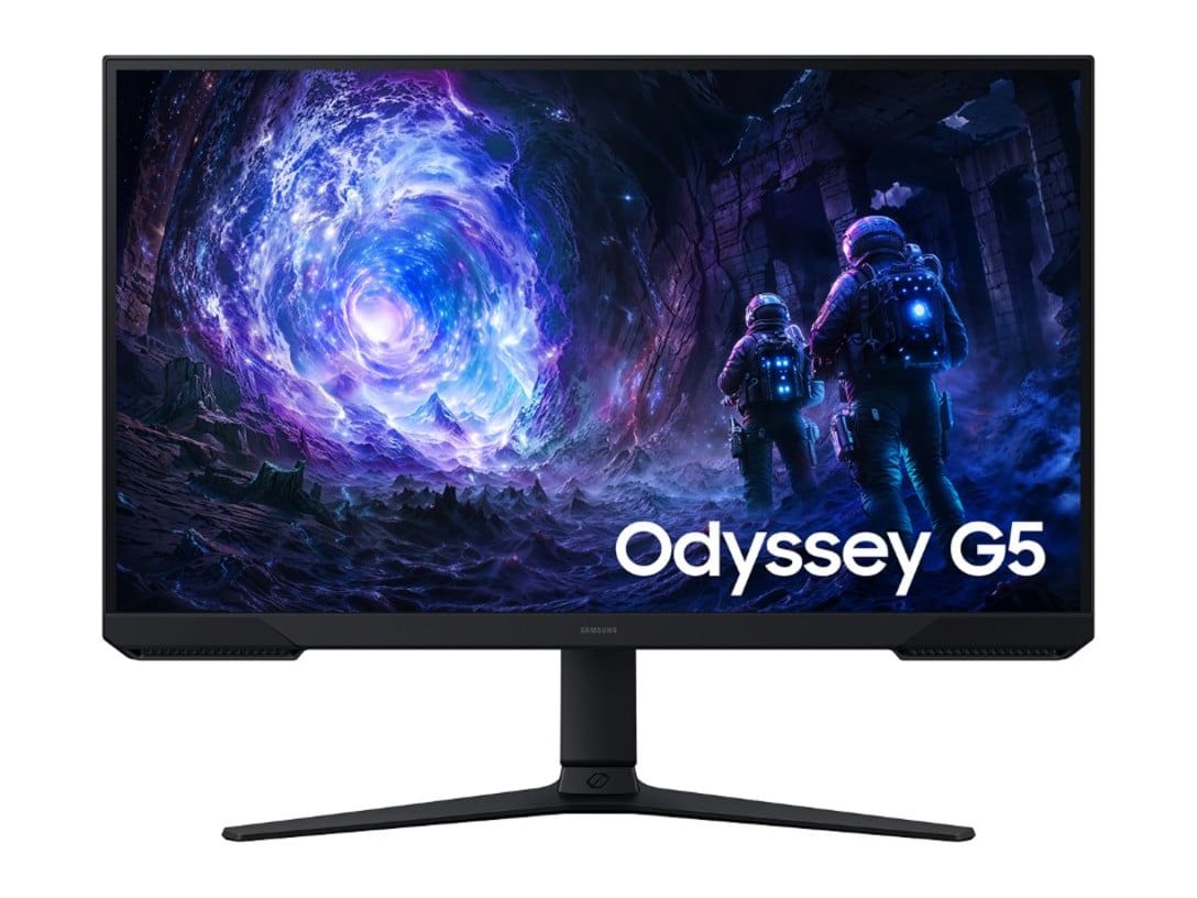 Samsung - 27" Odyssey G5 G5F1 QHD 180Hz Gaming Monitors - Black