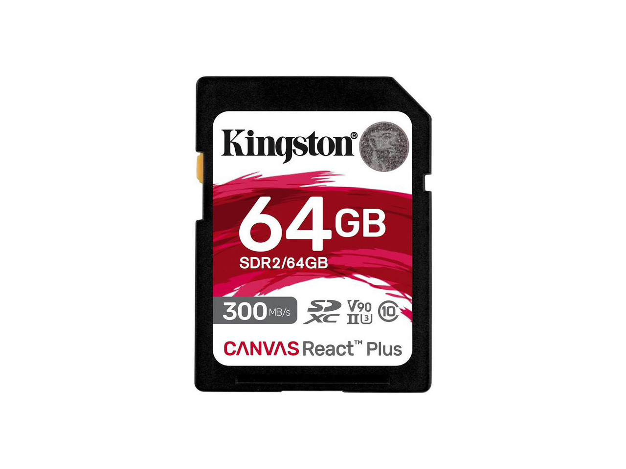 Kingston - Canvas React Plus 64GB Storage Drives - UHS-II / U3 / Class 10 / V90