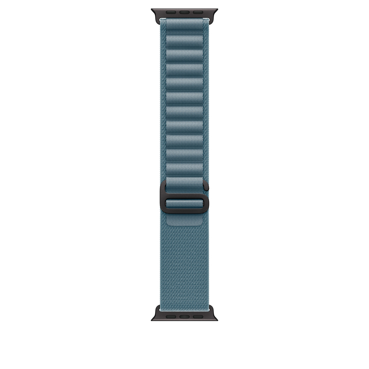 Apple - Apple Watch Alpine Loop - 49mm - Large - Black Titanium Finish - Light Blue