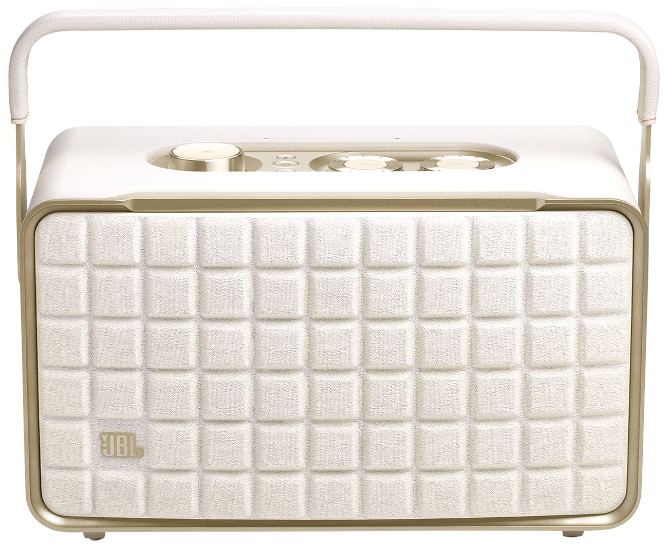 JBL - Authentics 300 Wi-Fi, Bluetooth 5.3 Portable Speakers - White