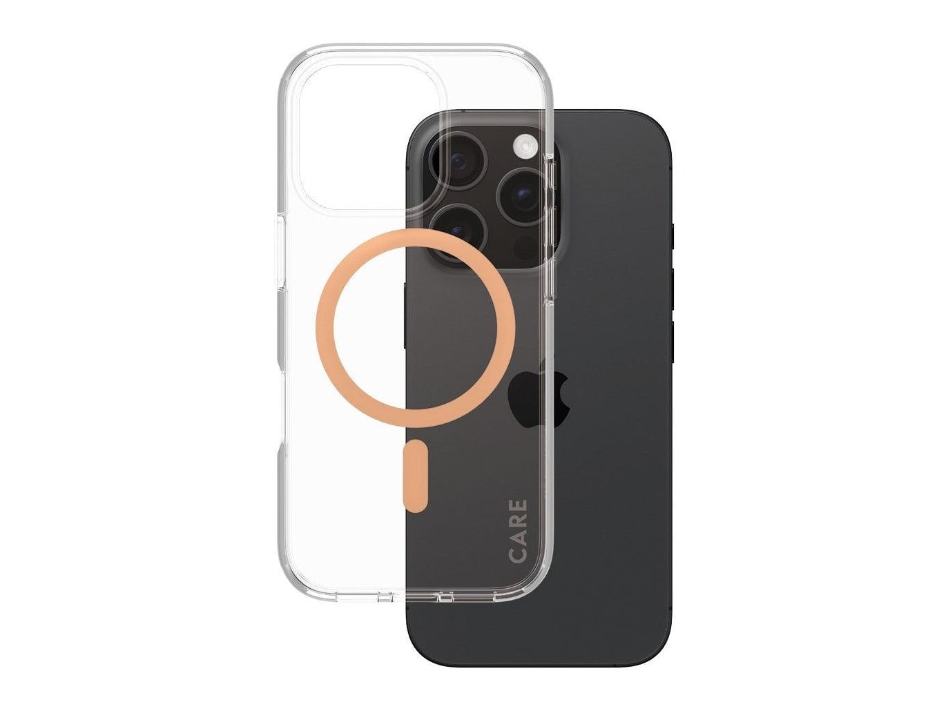 PanzerGlass - CARE Urban Combat Case Transparent w. Peachy MagSafe iPhone 16 Pro