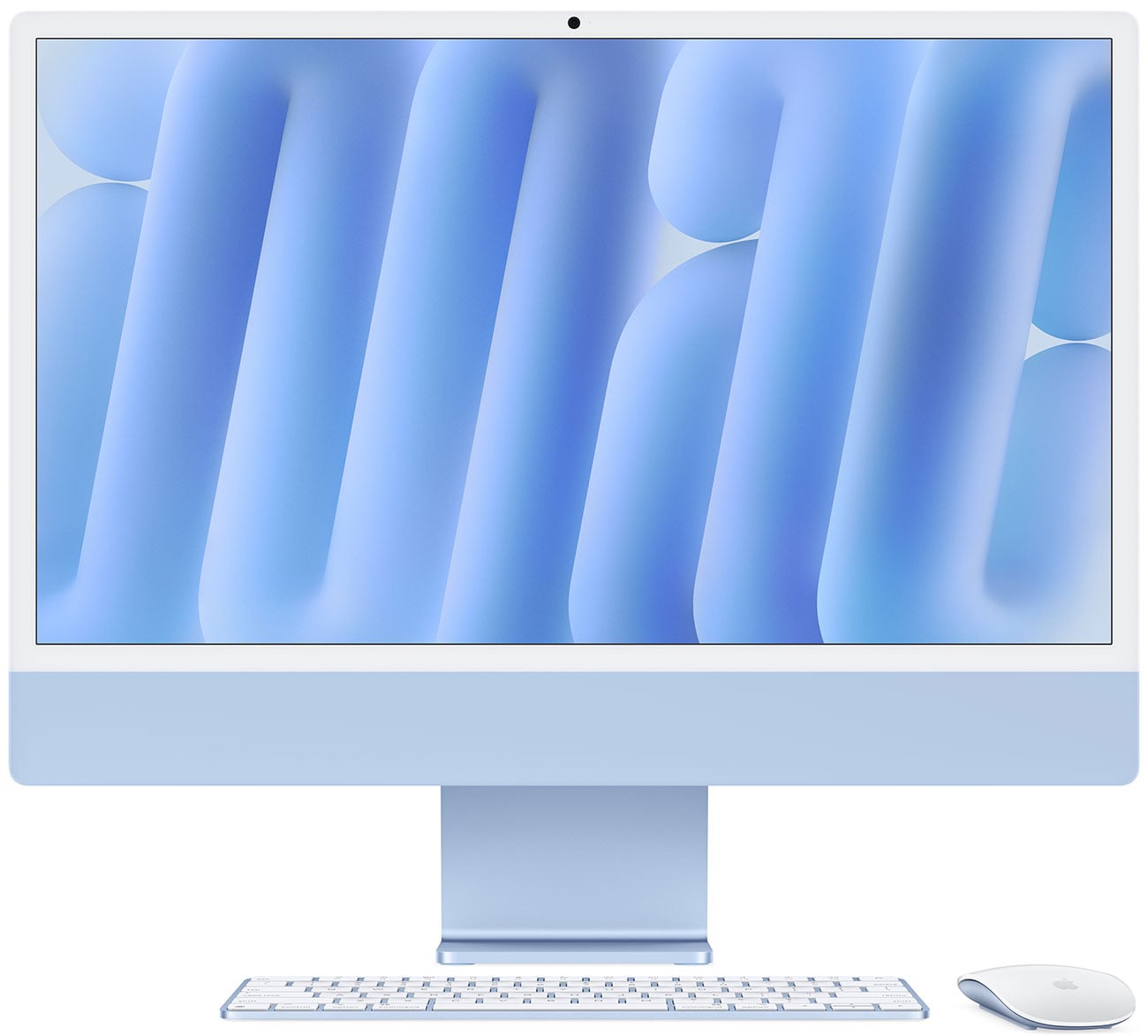 Apple - iMac 24" All-in-One Desktop - M4 chip - 10-core CPU - 10-core GPU - 24GB Memory - 1TB SSD - Nano-texture glass - Blue