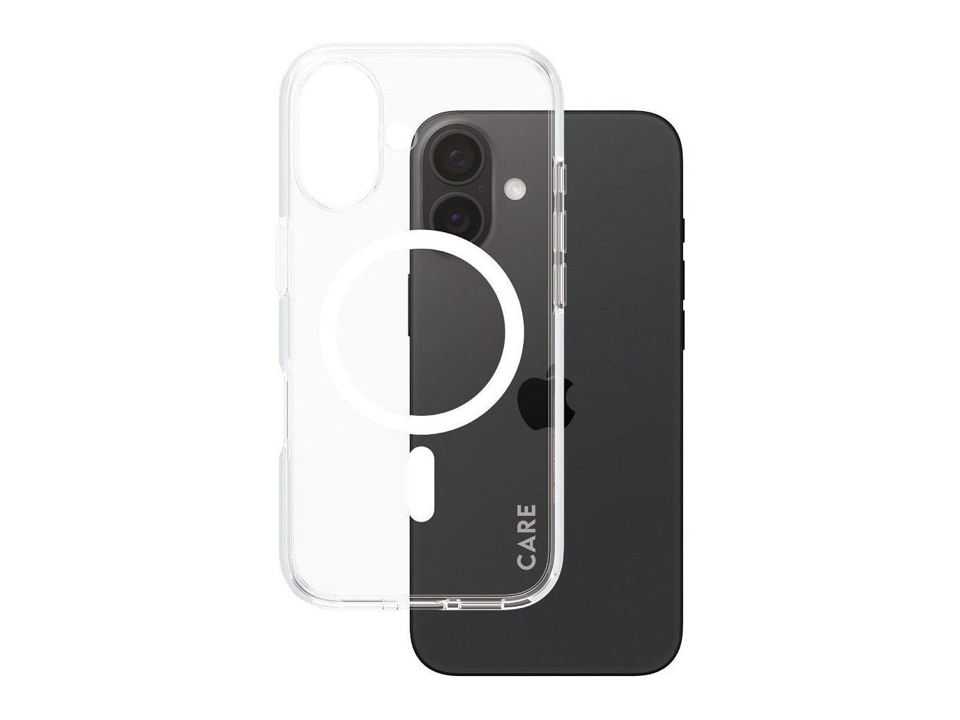 PanzerGlass - CARE Urban Combat Case Transparent w. White MagSafe iPhone 16