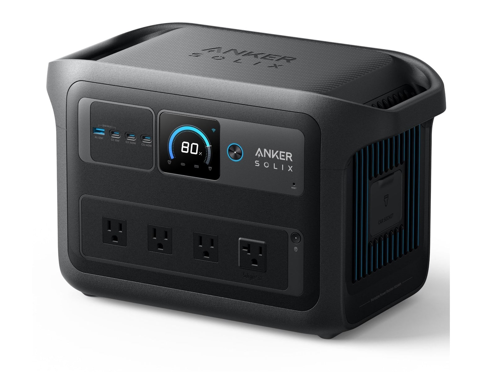 Anker - SOLIX C1000X Gen2 1024Wh Portable Power Stations - Gray