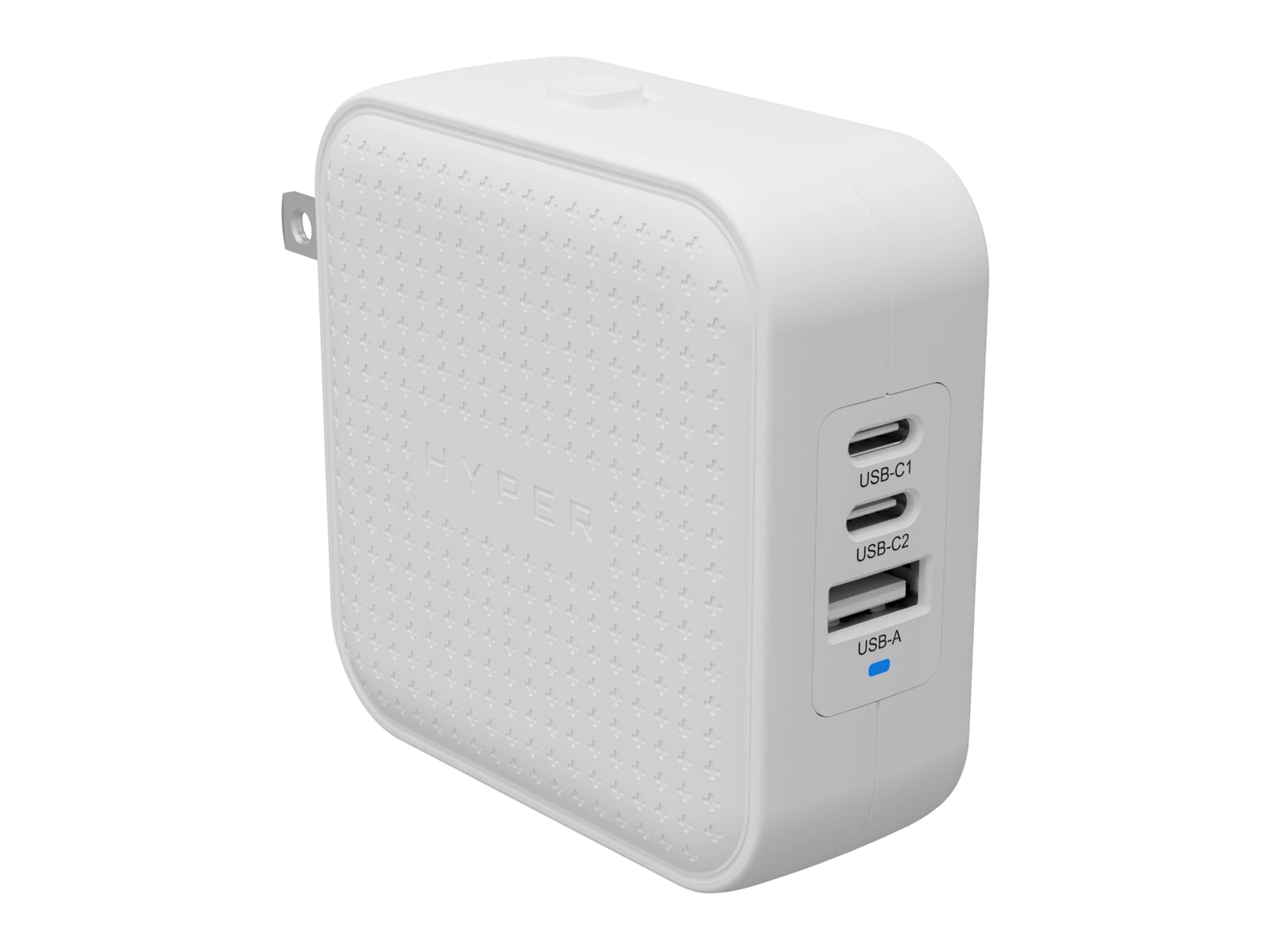 Hyper - HyperJuice 70W GaN Safety Tested Travel Charger with 3 Ports White Wall Chargers