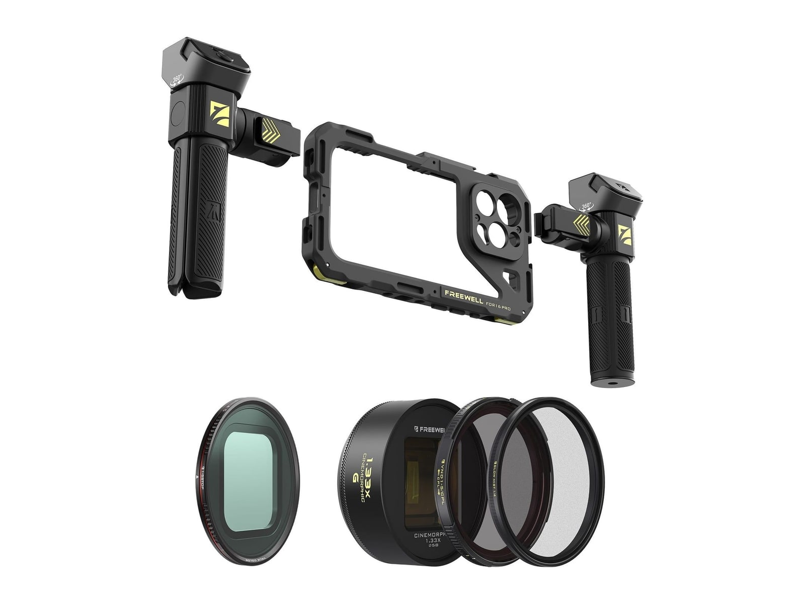 Freewell - iPhone Genius Rig Cine Kit iPhone 16 Pro / Gold Camera Accessories - Gold
