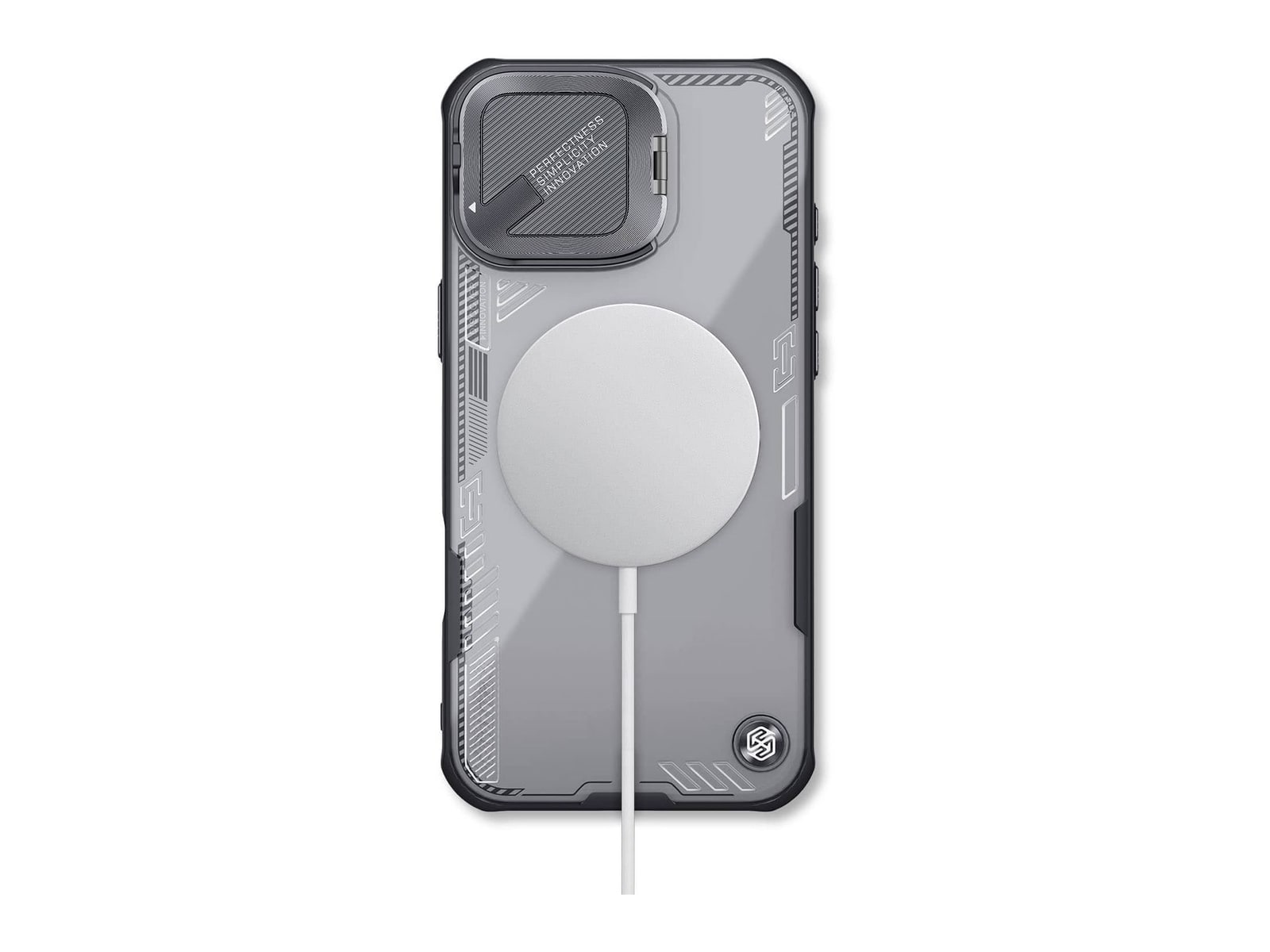Nillkin - MagSafe Compatible Iceblade CamProp Case - iPhone 16 - Black