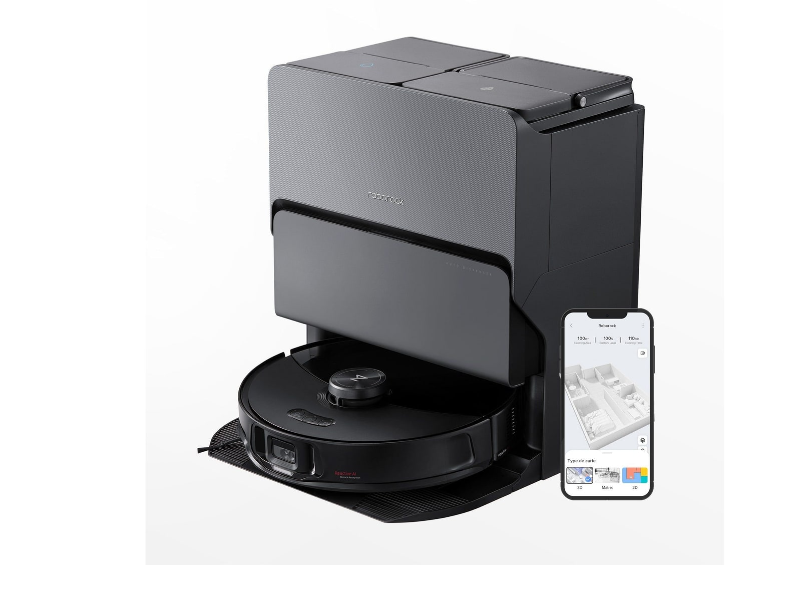 Roborock - S8 MaxV Ultra Black Vacuum Cleaners