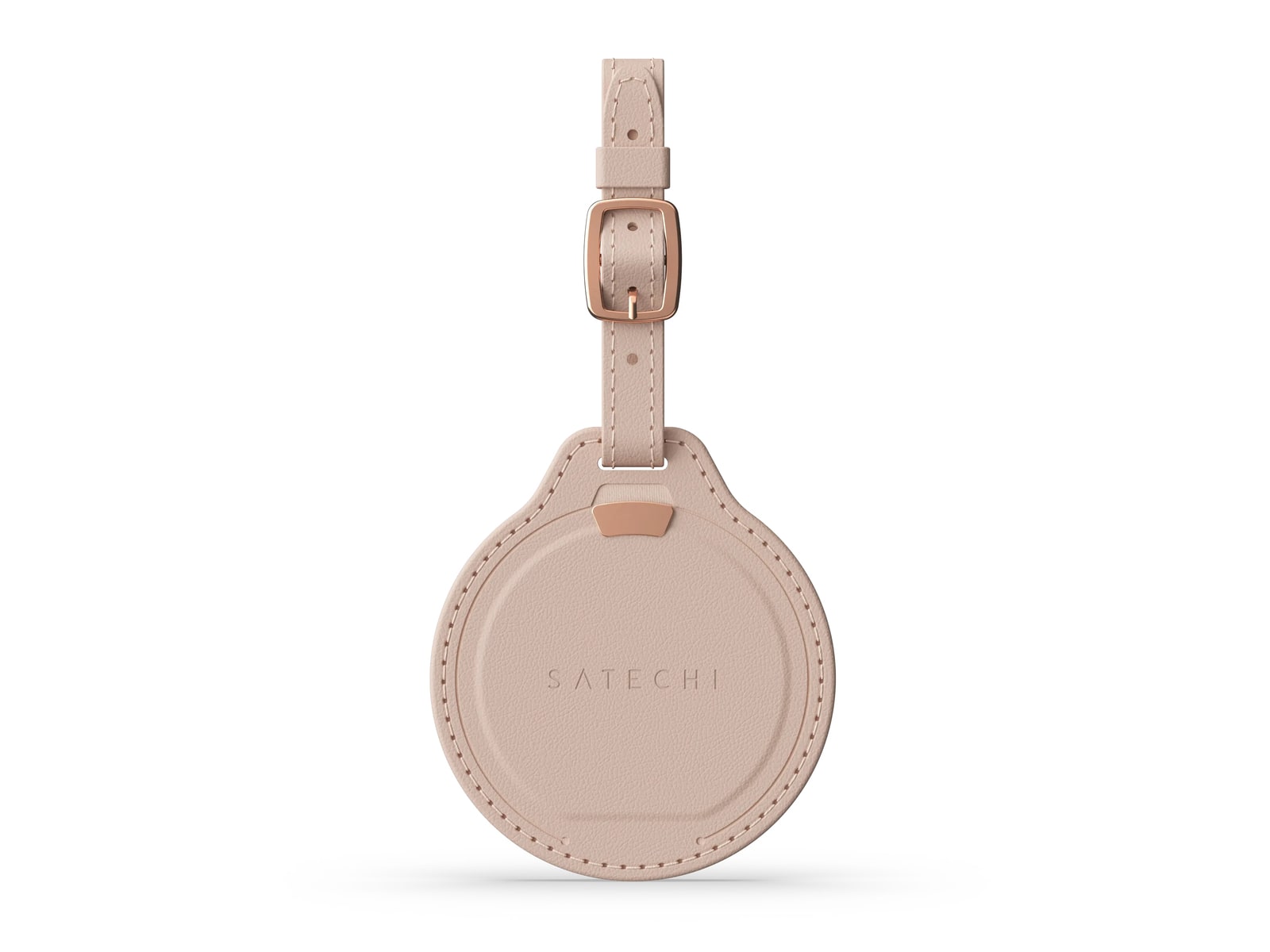 Satechi - Vegan-Leather FindAll Luggage Tag Bluetooth Trackers - Desert Rose