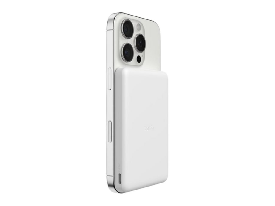Belkin - BoostCharge Slim Magnetic Power Bank 5K White Power Banks