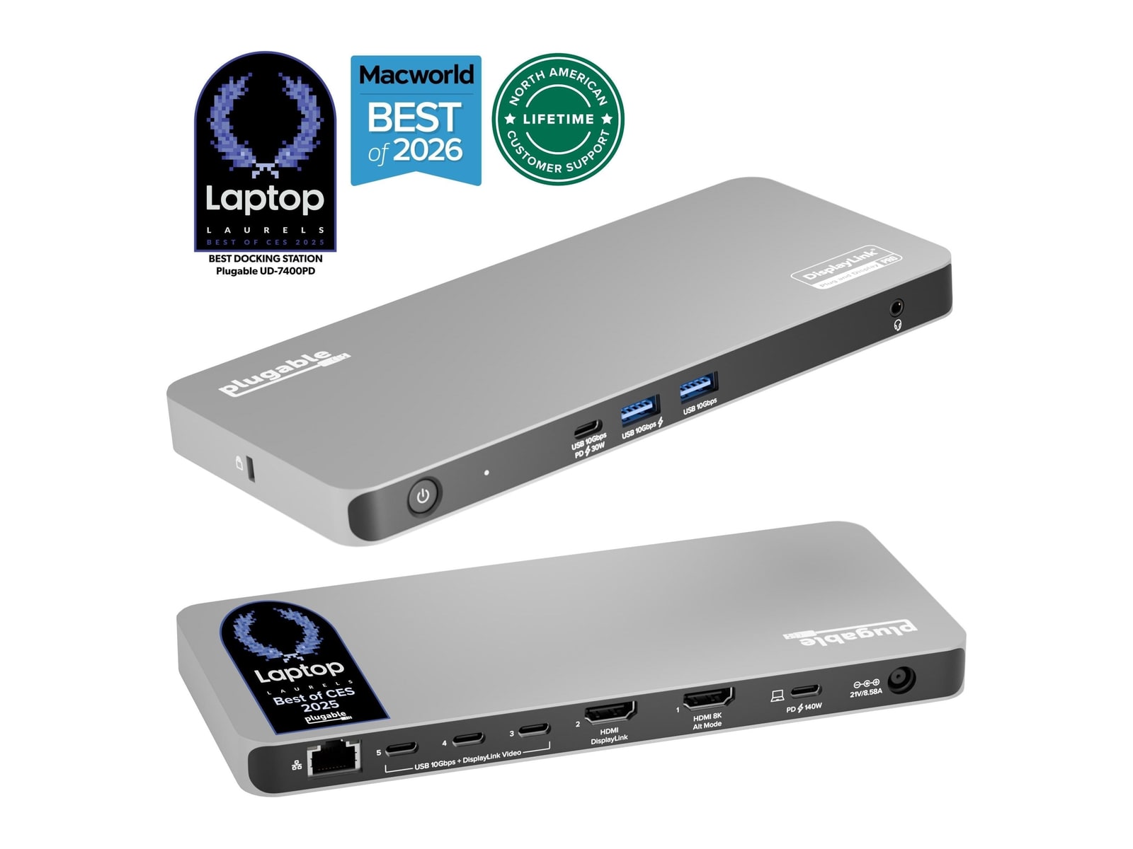 Plugable - USB-C 5-Display Docking Station Docking Stations