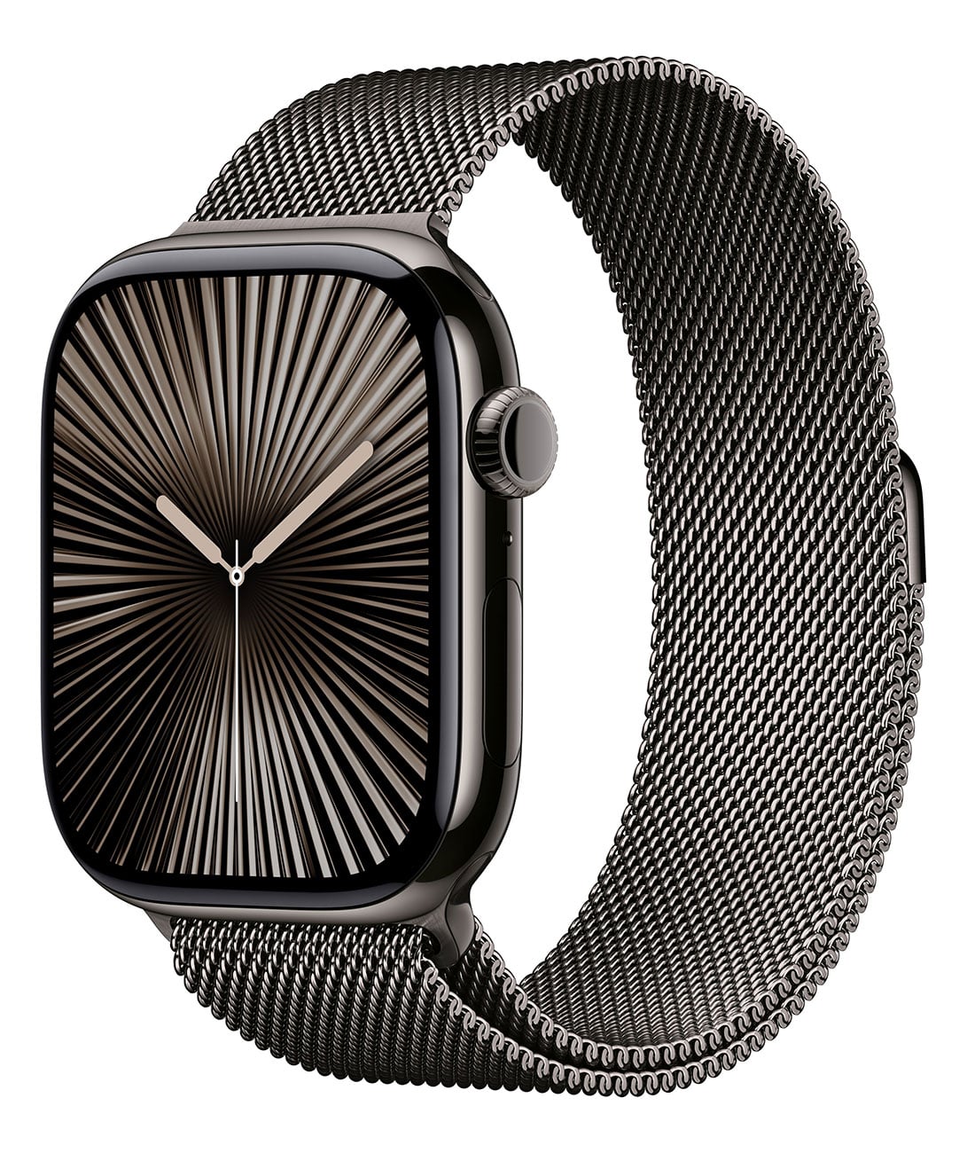 Apple - Apple Watch Series 10 (GPS + Cellular) 46mm Slate Titanium Case with Slate Milanese Loop - M/L - Slate Titanium